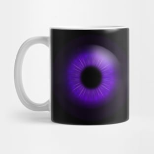 Purple iris of human eye Mug